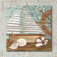  «Nautical Collection 2» par Chariklia Zarris, art mural en verre acrylique, 12 po x 12 po