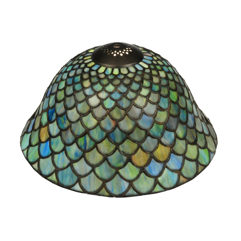 Tiffany Fishscale 3 Light Ceiling Fan Light