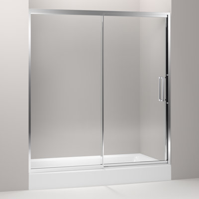 Lattis 72" x 76" Pivot Shower Door with CleanCoat® Technology