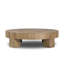 Abaso Round Coffee Table-Rustic Wormwood Oak-1203436840-1203436842