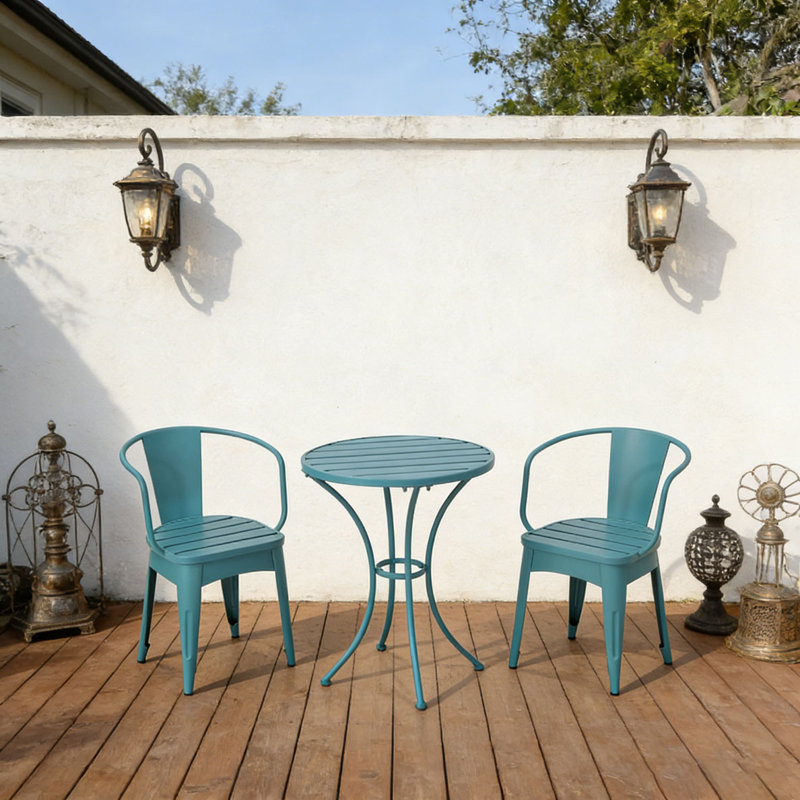 Ensemble d'extérieur 3 pièces, Bleu