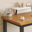 Bureau d'écriture rectangulaire en bois massif noyer-1970204445