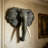 Realistic Resin African Elephant Head Wall Sculpture