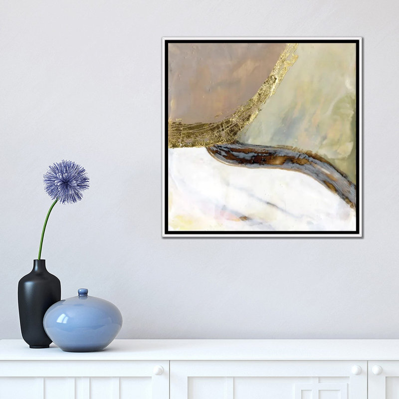 « Passerelles I » par Jennifer Goldberger-impression, H 18 po x l 18 po x 1,5 po, Toile blanche encadrée