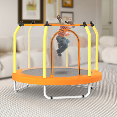 Trampoline de 55 pouces pour enfants avec trampoline intérieur et extérieur pour tout-petit