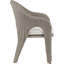 Chaise de patio d'extérieur en oléfine taupe Seacrest-129907358