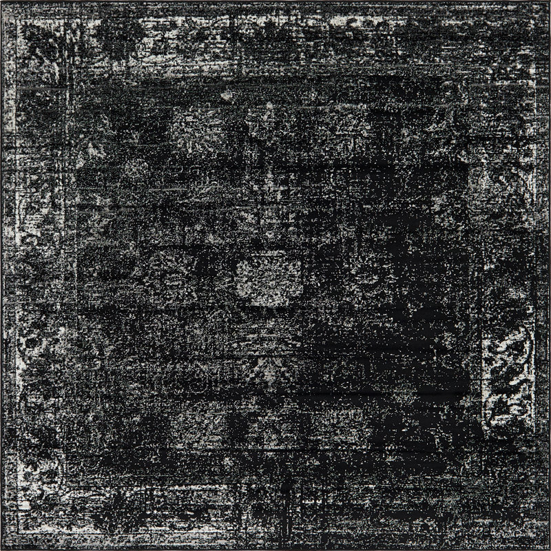 Floral Area Rug, Square 244cm