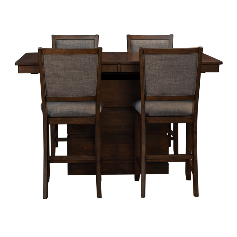 Ensemble de salle à manger à hauteur de comptoir extensible 5 pièces Wilmslow