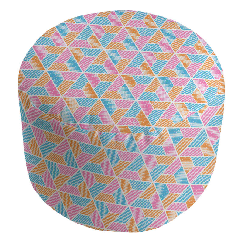 Repose-pieds Avicia, Rose layette / orange