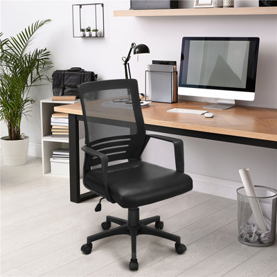 Fauteuil lombaire pivotant à dossier moyen Office