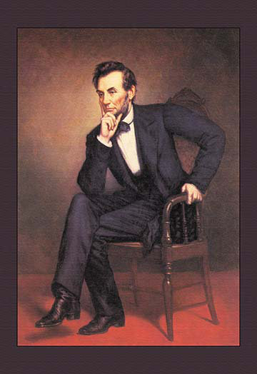 « abraham lincoln » par george p. healy, reproduction d’art