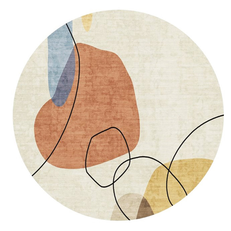 Tapis rond lavable antidérapant 41