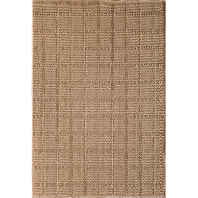 Tapis beige à motif géométrique Sarinah, Rectangle 7 pi 10 po x 9 pi 10 po