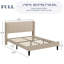 Structure de lit avec tête de lit, lit plateforme tapissier moderne en tissu de lin, sommier-1079269479-1079269476