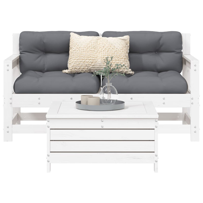 Beeliar 66cm Wide Rectangle Patio Sofa, White