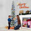 Arbre de Noël artificiel préinstallé facile à installer, arbre à crayons mince pour un charme sans effort-275472100-275472099