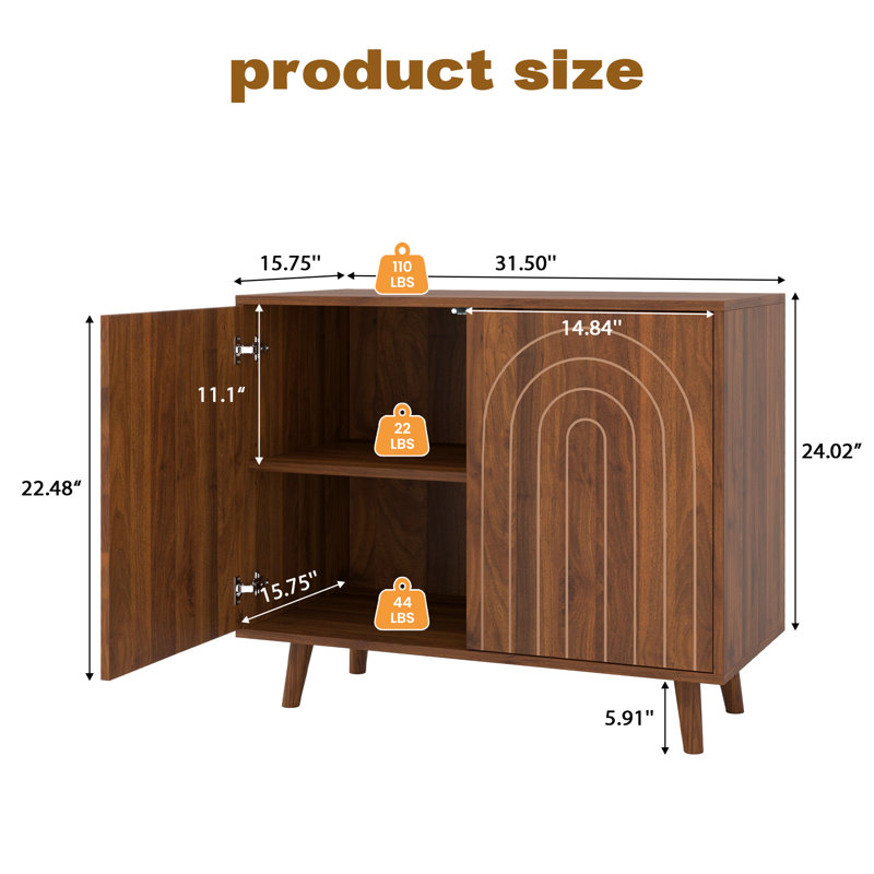 Cabinet décoratif, Noyer