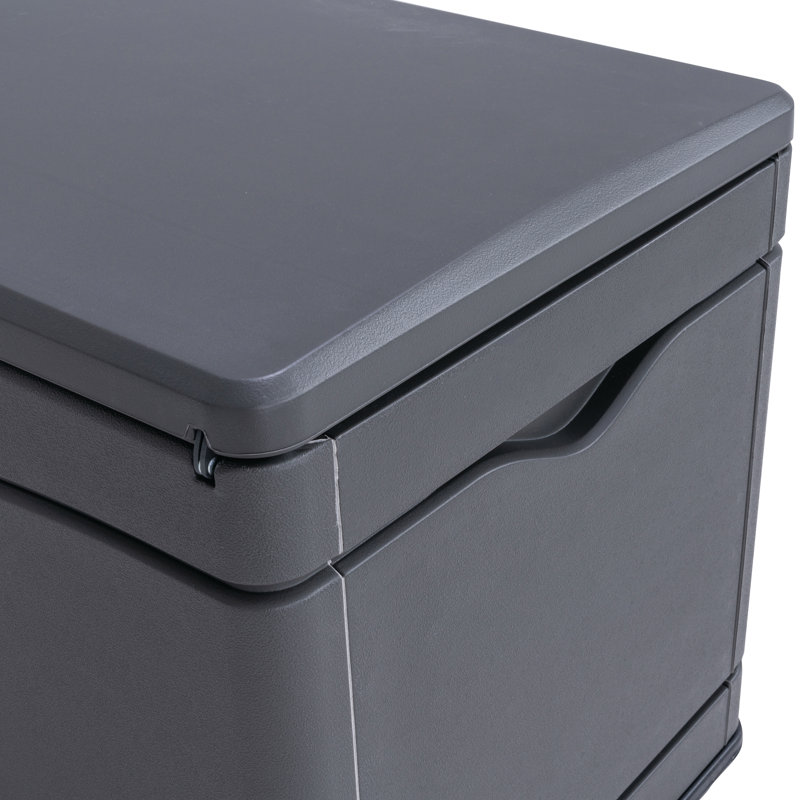 Gray Heavy Duty Lockable Plastic Deck Box, 60 in