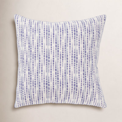 Fleurine Embroidered Cotton Throw Pillow
