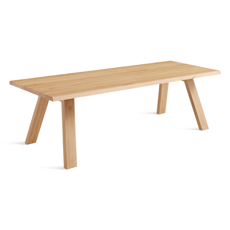 A Walk In The Park Solid Wood Dining Table, Walnut, 38" W x 90" L