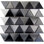 2" x 2" Metal Novelty Mosaic Wall Tile