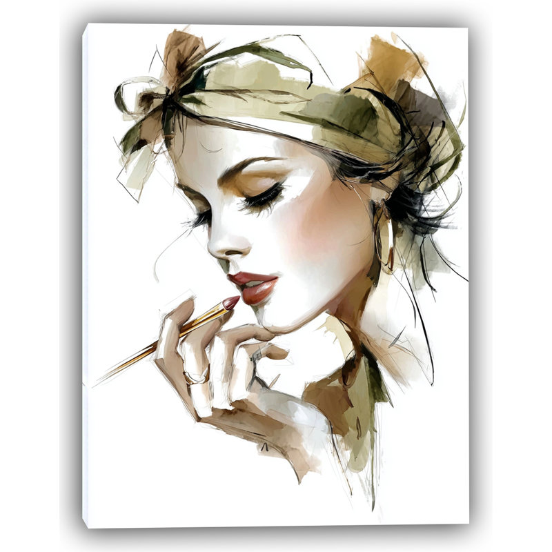 Golden Whisper - Art mural sur toile tendue, H 36 po x l 24 po