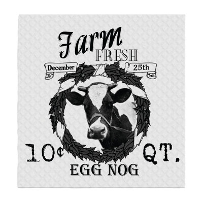 Farm Fresh Egg Nog Christmas , SWEDISH DISH CLOTHS ( Set Of 2) -  August Grove®, C676A0957A8546EE8553DBE522345004