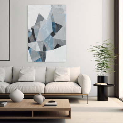 «Geometric Ice Formations II», art mural contemporain abstrait
