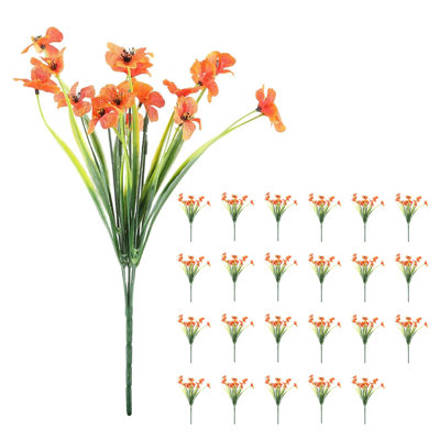 Fleurs artificielles d'automne - 24 paquets de fausses mamans