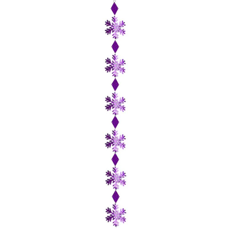 Décoration suspendue pour flocon de neige prismatique PMU (1 / pqt), Mauve