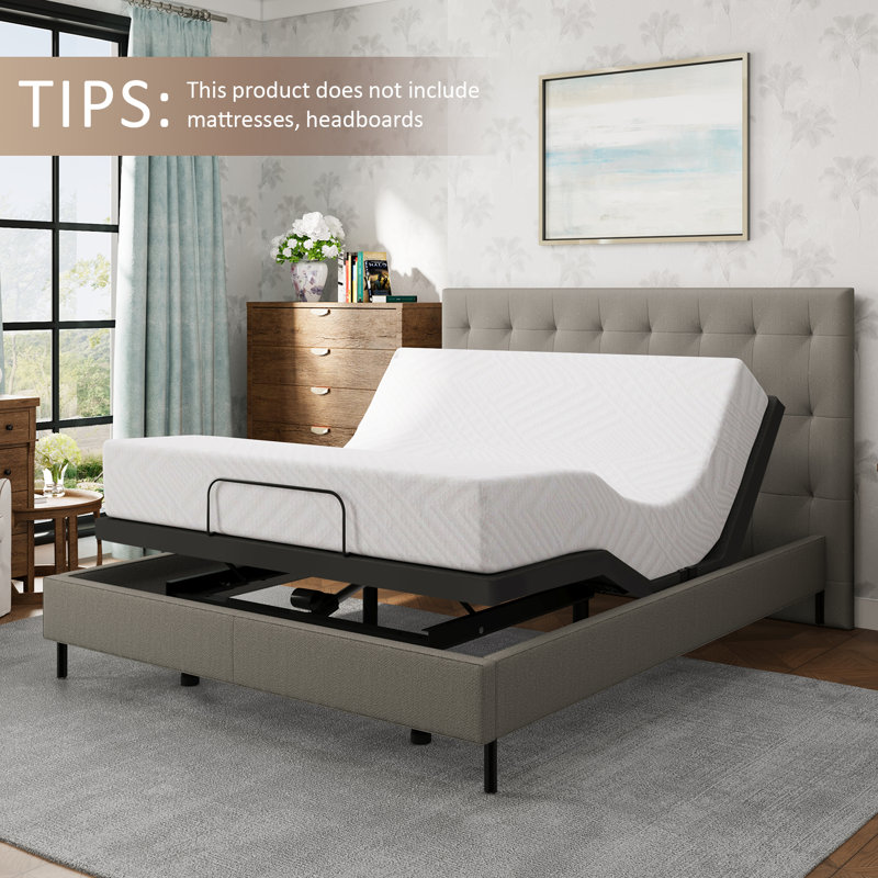 14" Zero Gravity Adjustable Bed with Wireless Remote&APP Control, Twin