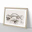Tyne Bridge Linking Newcastle Watercolour - Picture Frame Graphic Art-56881954-56881950