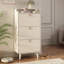 Modern Arc Design Shoe Cabinet With 3 Drawers,Shoe Storage Cabinet For Entryway,Outdoor Finish