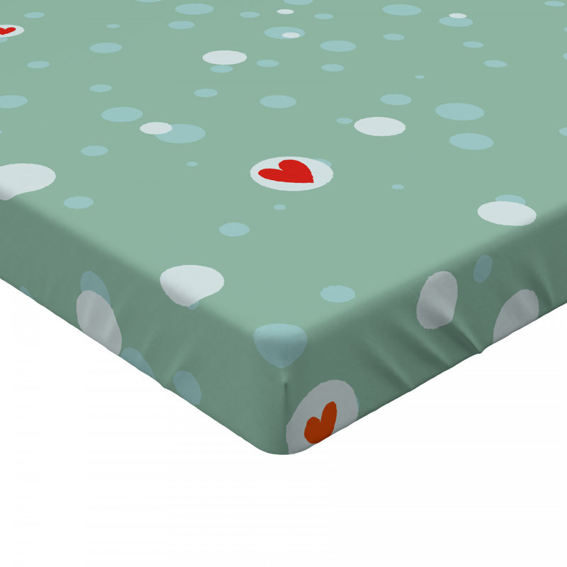 Microfiber Geometric Fitted Sheet, Full Fitted Sheet