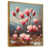 Toile avec cadre flottant or