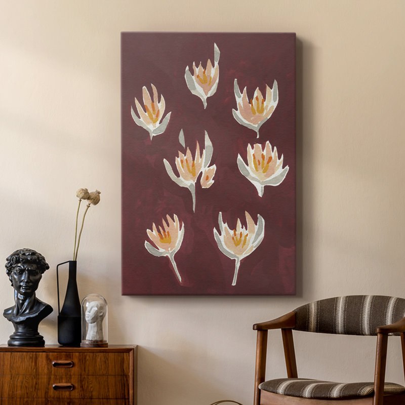 Pink Potpourri I - galerie personnalisée enveloppée Cavas, H 27 po x l 18 po