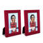 Ensemble de 2 cadres muraux en bois 4 "x 6" rouges-89854920-89854916