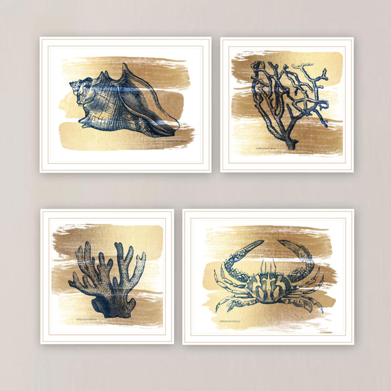 4 décorations murales pour la maison - 18 x 14 x 1 po, 8 livres, bois et papier, salon, chambre à coucher, décoration encadrée blanche