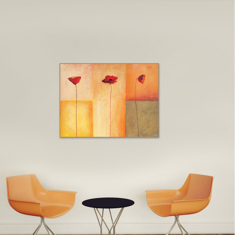 Dreierlei Mohn II by Heinemann - Single Picture Frame Print on MDF
