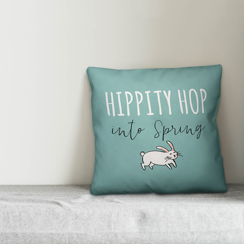  Coussin Hippity Hop Into Spring