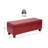 Demingo 41" Upholstered Contemporary Rectangular Storage Ottoman with Safety Hinge, Red-1305292113