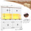  Armoire de cuisine de 71 po de hauteur avec comptoir pour micro-ondes (ensemble de 2)-647669124