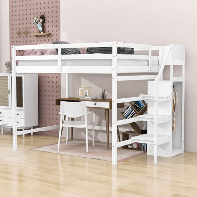 Fidana Full Loft Bed by Harriet Bee
