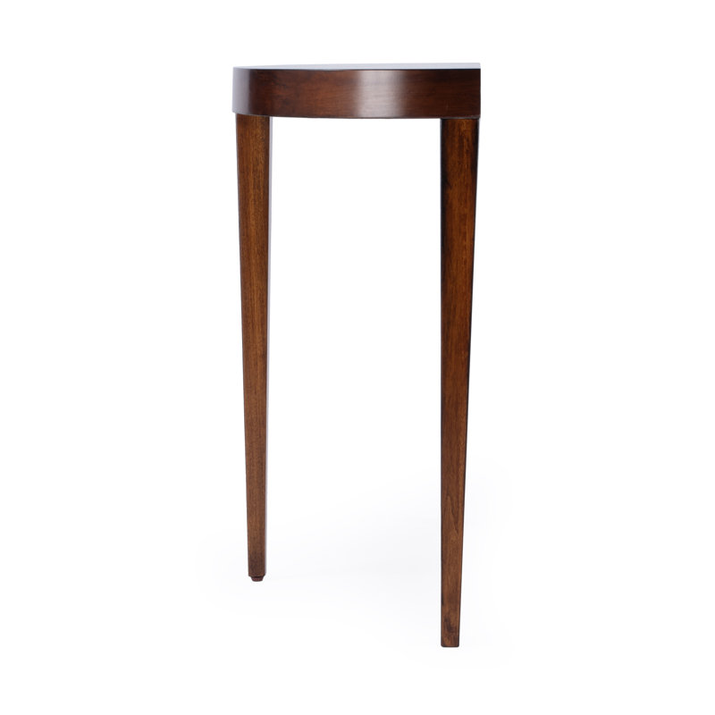 Ingrid Light Burl Console Table, Antique Cherry