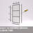 Nyssa 34 In. W X 72 In. H Framed Fixed Shower Screen Door In Matte Black With 5/16 In. (8Mm) Patterned Glass