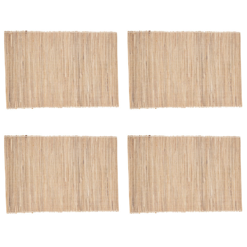 Natural Woven Hyacinth Rectangle Placemats Set of 4