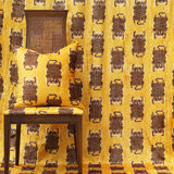 Le Tibetan in Gold Velvet Fabric