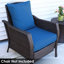 Ensemble de coussins de siège et de dossier 24 po x 24 po - Bleu-2076813239