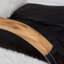 Ebony Genuine Goat Hide Upholstered Occasional Chair