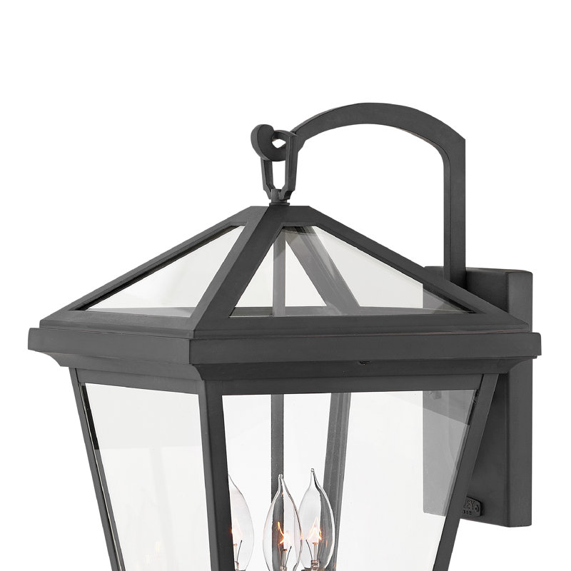 Alford Place 3-Light Outdoor Wall Lantern, Museum Black
